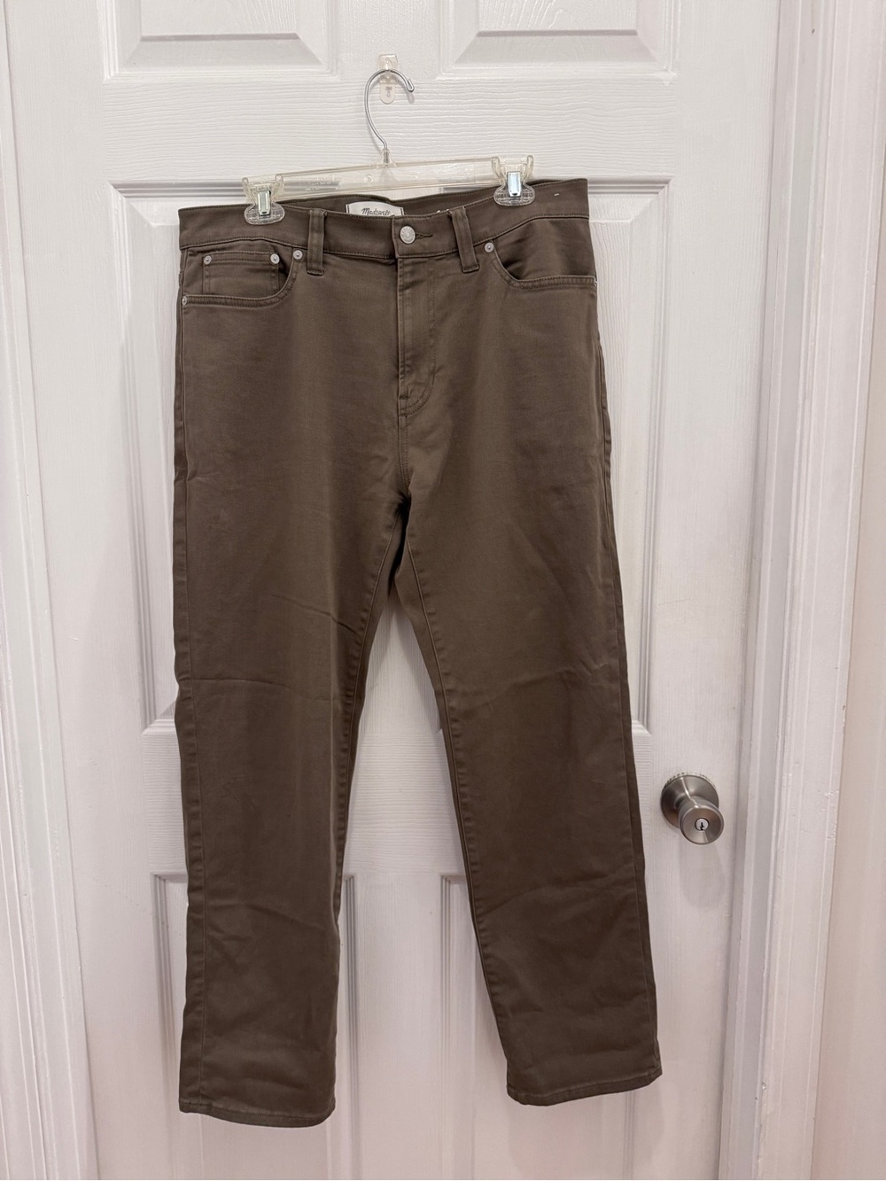 Madewell Men’s 1991 STRAIGHT Brownish Green Jeans 33x30